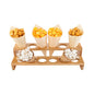 Bambuddha Rectangle Natural Bamboo Cone Stand - 12 slots, Multi-Level - 13 1/2" x 5" x 3 1/2" - 1 count box