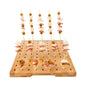 Pixy Natural Bamboo Paddle Pick Stand / Skewer Holder - 90 holes - 14 1/4" x 10" x 1" - 1 count box