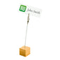 Bambuddha Natural Bamboo Name Card Holder - Metal Clip - 5" x 1" x 1" - 100 count box