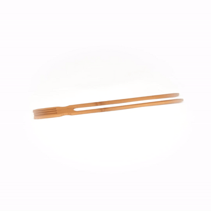 Bambuddha Natural Bamboo Chop Fork Duo Utensil - 10" x 1 1/2" x 1/2" - 100 count box