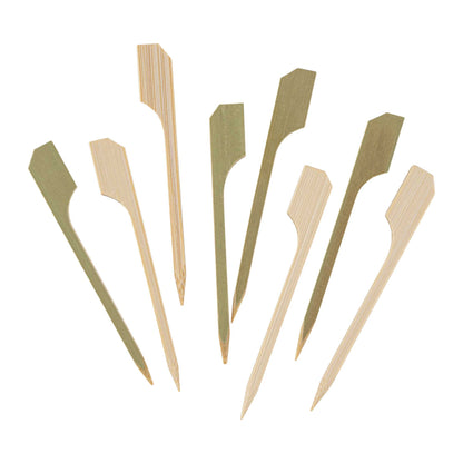 Pixy Munchkin Natural Bamboo Paddle Pick - 2 1/2" - 1000 count box