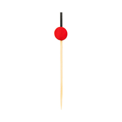 Pixy Munchkin Red Bamboo Japanese Pick - 2 1/2" - 1000 count box