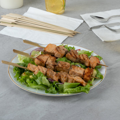 Pixy Natural Bamboo Paddle Grill Skewer - 10" - 1000 count box