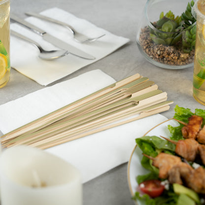 Pixy Natural Bamboo Paddle Grill Skewer - 10" - 1000 count box