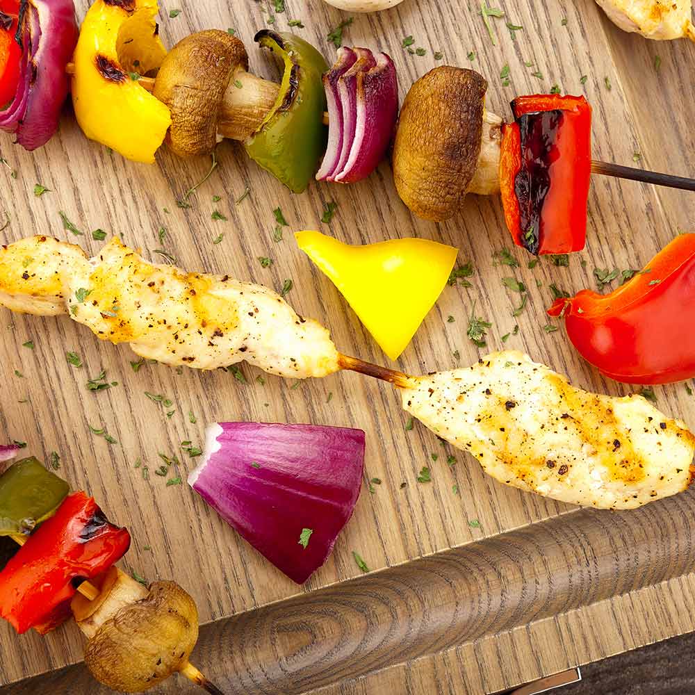 Pixy Robata Sturdy Natural Bamboo Grilling Skewer - 10" - 1000 count box