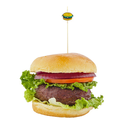 Pixy Natural Bamboo Burger Skewer - 6" x 1/2" - 1000 count box