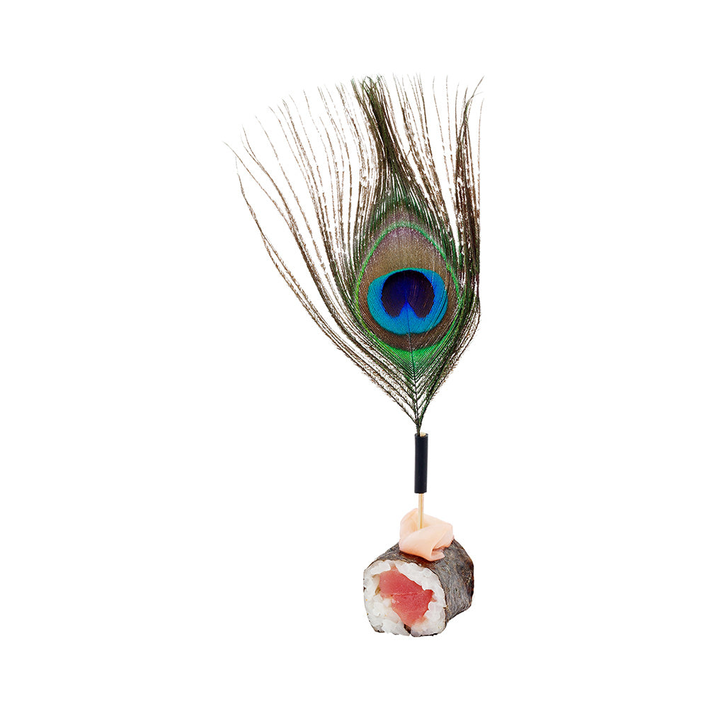 Pixy Natural Bamboo Peacock Eye Pick - 4" - 500 count box