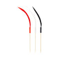 Pixy Assorted Bamboo Quill Feather Skewer - 6" - 500 count box