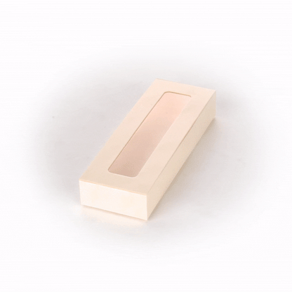 Taipei 9 oz Rectangle Poplar Container - with Window Flap Lid - 100 count box