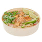 Taipei 33 oz Round Poplar Large Container - 6 3/4" x 6 3/4" x 1 3/4" - 100 count box