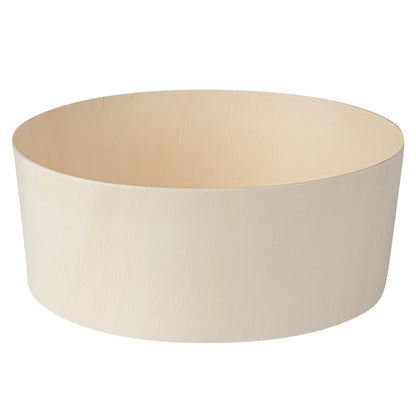 Taipei 34 oz Round Poplar Deep Container - 6" x 6" x 2 1/4" - 100 count box
