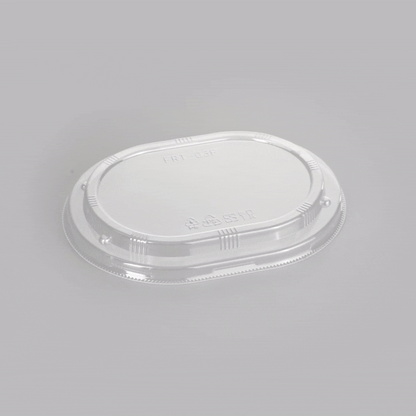 Taipei Clear Plastic Lid - Fits Oval Poplar Container - 100 count box