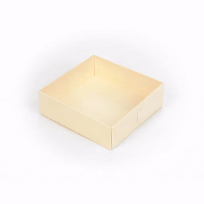 Taipei 17 oz Square Poplar Straight Container - 4 3/4" x 5" x 1 1/2" - 100 count box