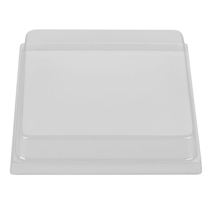Taipei Clear Plastic Lid - Fits Square Poplar Straight Container - 100 count box