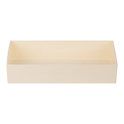 Taipei 18 oz Rectangle Poplar Long Straight Container - 7 1/4" x 3" x 1 1/2" - 100 count box