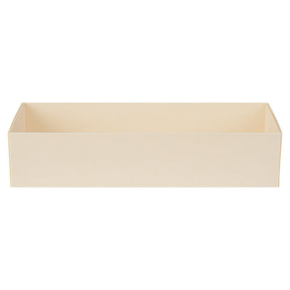 Taipei 18 oz Rectangle Poplar Long Straight Container - 7 1/4" x 3" x 1 1/2" - 100 count box