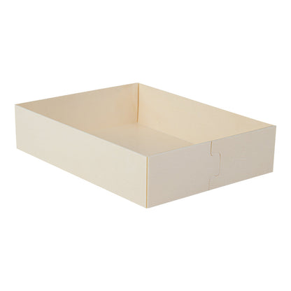 Taipei 23 oz Rectangle Poplar Short Straight Container - 6 1/4" x 4 3/4" x 1 1/2" - 100 count box