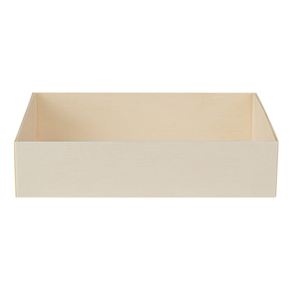 Taipei 23 oz Rectangle Poplar Short Straight Container - 6 1/4" x 4 3/4" x 1 1/2" - 100 count box