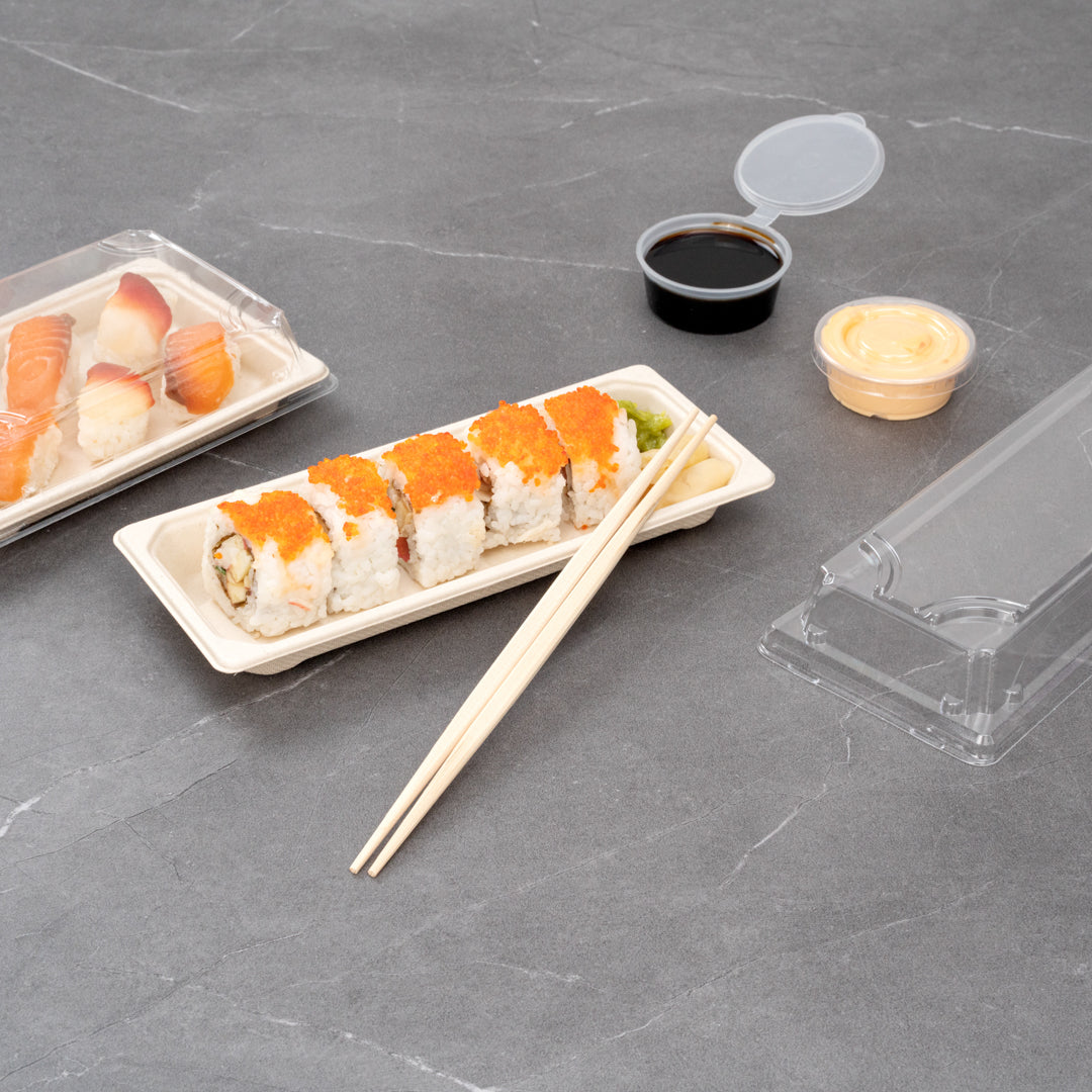 Bambuddha Natural Cedar Contour Chopsticks - Disposable - 9 1/2" x 3/4" - 1000 count box