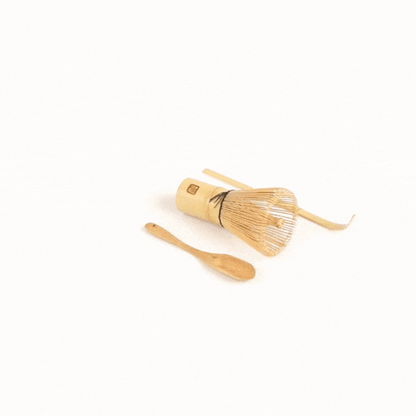 Dojo Natural Bamboo Matcha Tea Set - 3-Piece - 2 3/4" x 2 1/2" x 6 3/4" - 1 count box