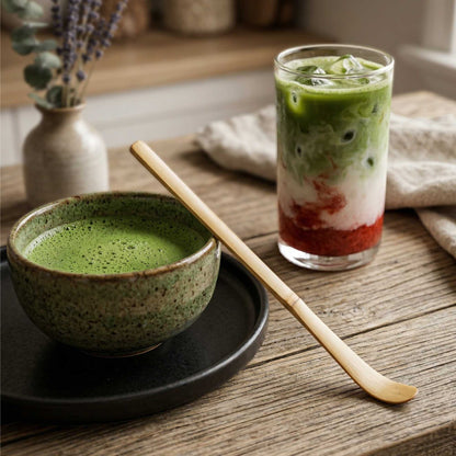 Dojo Natural Bamboo Matcha Scoop - Chashaku - 6 1/2" - 1 count box