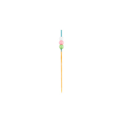 Pixy Assorted Bamboo Art Deco Pick - 4" - 1000 count box