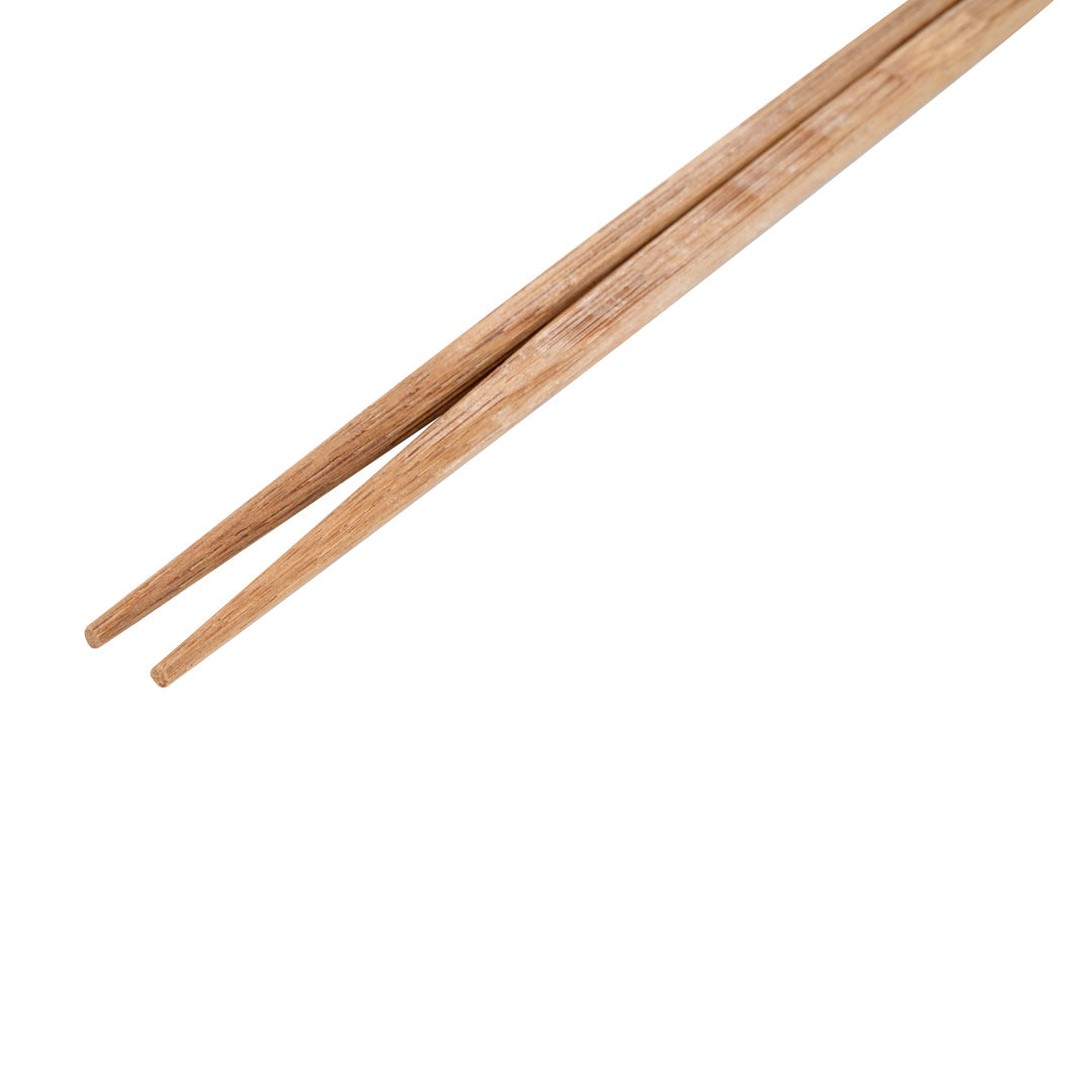 Bambuddha Carbonized Bamboo Contour Chopsticks - Disposable - 9 1/2" x 1/2" - 100 count box