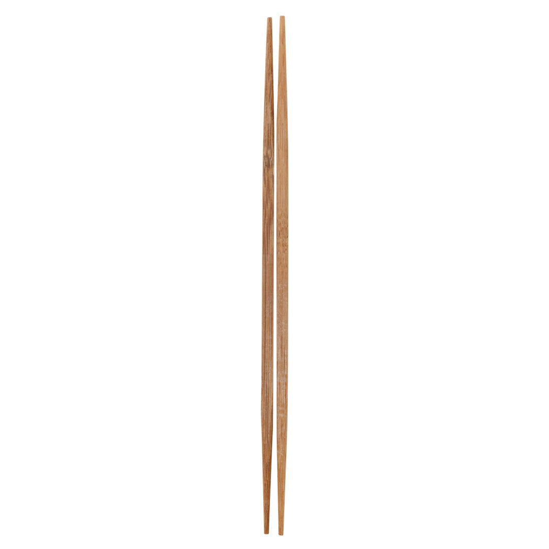 Bambuddha Carbonized Bamboo Contour Chopsticks - Disposable - 9 1/2" x 1/2" - 1000 count box