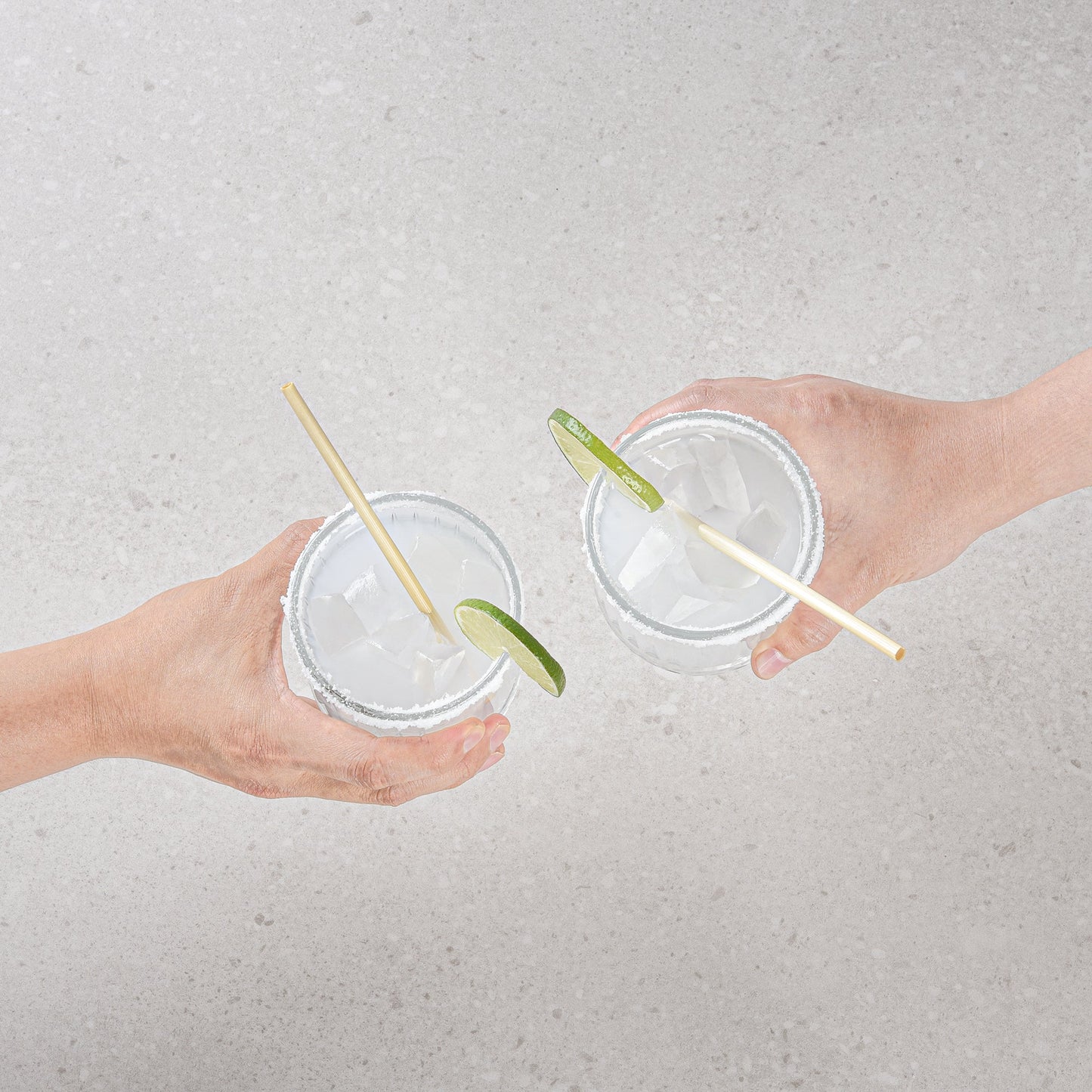 Bev Tek Natural Hay Cocktail Straw - Biodegradable - 5" - 1000 count box