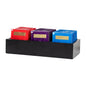 Restpresso Rectangle Black Bamboo Packet Organizer - 9 1/2" x 4 1/4" x 2" - 1 count box