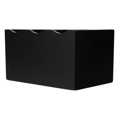 Eco Display Rectangle Black Bamboo Flatware Display - 8 1/4" x 5 1/2" x 4 3/4" - 1 count box