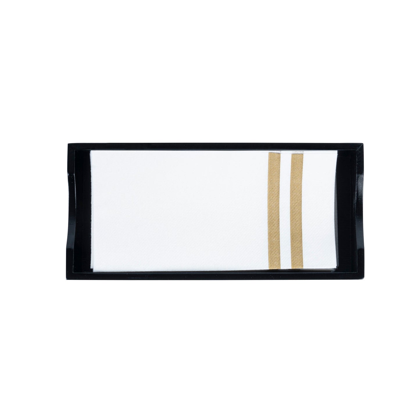 Nature Tek Rectangle Black Bamboo Napkin Holder - 9 1/2" x 4 1/4" x 2" - 1 count box