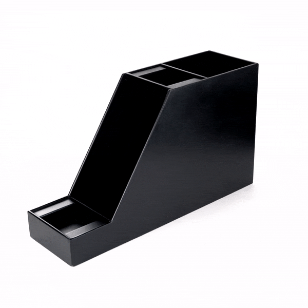 Restpresso Black Bamboo Dual Airpot Coffee Dispenser Display - 23 1/2" x 7" x 13 1/2" - 1 count box