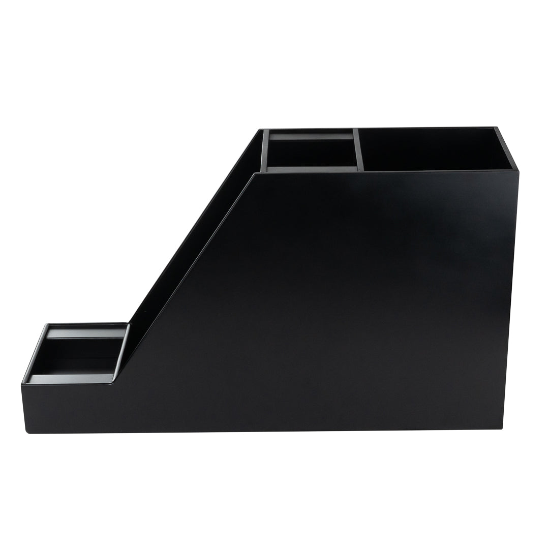 Restpresso Black Bamboo Dual Airpot Coffee Dispenser Display - 23 1/2" x 7" x 13 1/2" - 1 count box