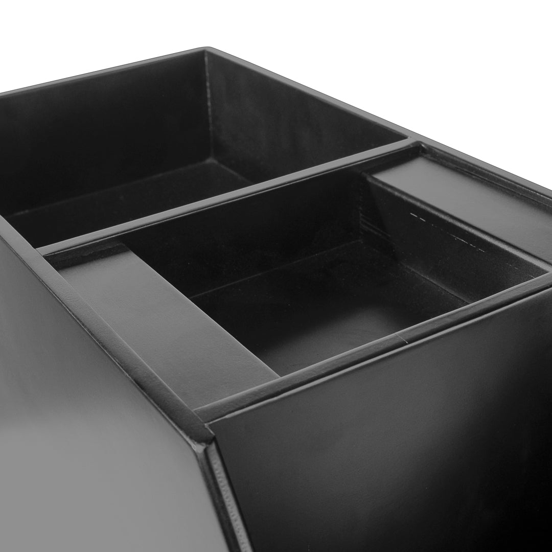 Restpresso Black Bamboo Dual Airpot Coffee Dispenser Display - 23 1/2" x 7" x 13 1/2" - 1 count box