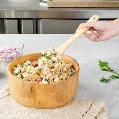 Bambuddha Natural Bamboo Serving Spoon - 12" x 1" - 1 count box