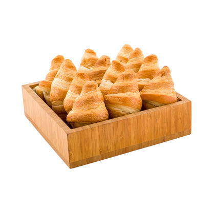 Nature Tek Square Natural Bamboo Small Tray - 10" x 10" x 2 3/4" - 1 count box