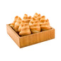 Nature Tek Square Natural Bamboo Small Tray - 10" x 10" x 2 3/4" - 1 count box