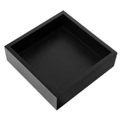 Nature Tek Square Black Bamboo Small Tray - 10" x 10" x 2 3/4" - 1 count box