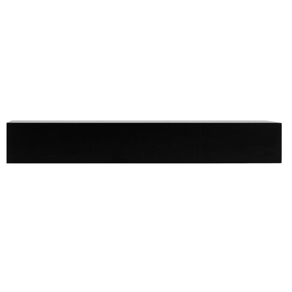 Cater Tek Rectangle Black Bamboo Short Riser - 20 1/2" x 7" x 3 1/4" - 1 count box