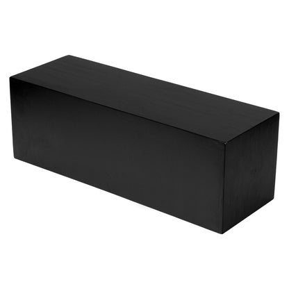 Cater Tek Rectangle Black Bamboo Medium Riser - 20 1/2" x 7" x 7" - 1 count box