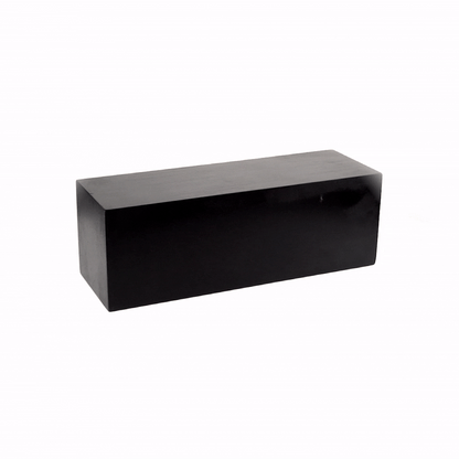 Cater Tek Rectangle Black Bamboo Medium Riser - 20 1/2" x 7" x 7" - 1 count box