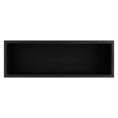 Cater Tek Rectangle Black Bamboo Medium Riser - 20 1/2" x 7" x 7" - 1 count box