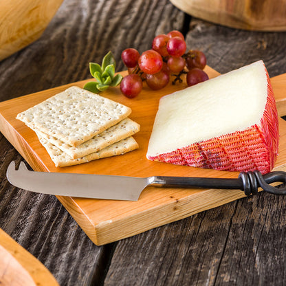 Nature Tek Square Natural Wood Serving Board - with Handle - 11 3/4" x 7 1/2" x 3/4" - 1 count box