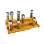 Eco Display Natural Bamboo Spice Shelf - 3-Tier, Expandable - 12 1/2" x 9 3/4" x 4 1/4" - 1 count box