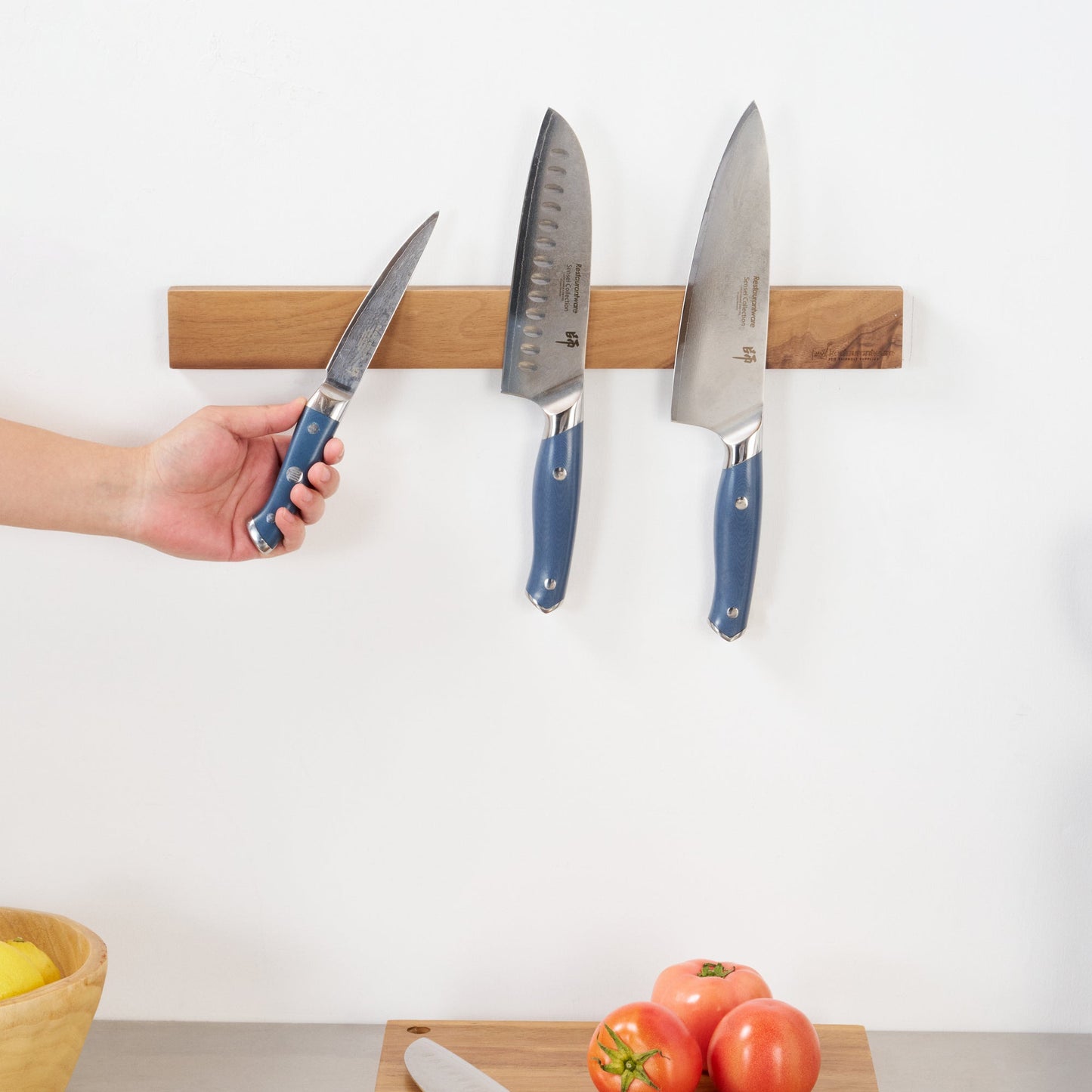 Nature Tek Sensei Rectangle Natural Wood Knife Holder - Magnetic - 18" - 1 count box