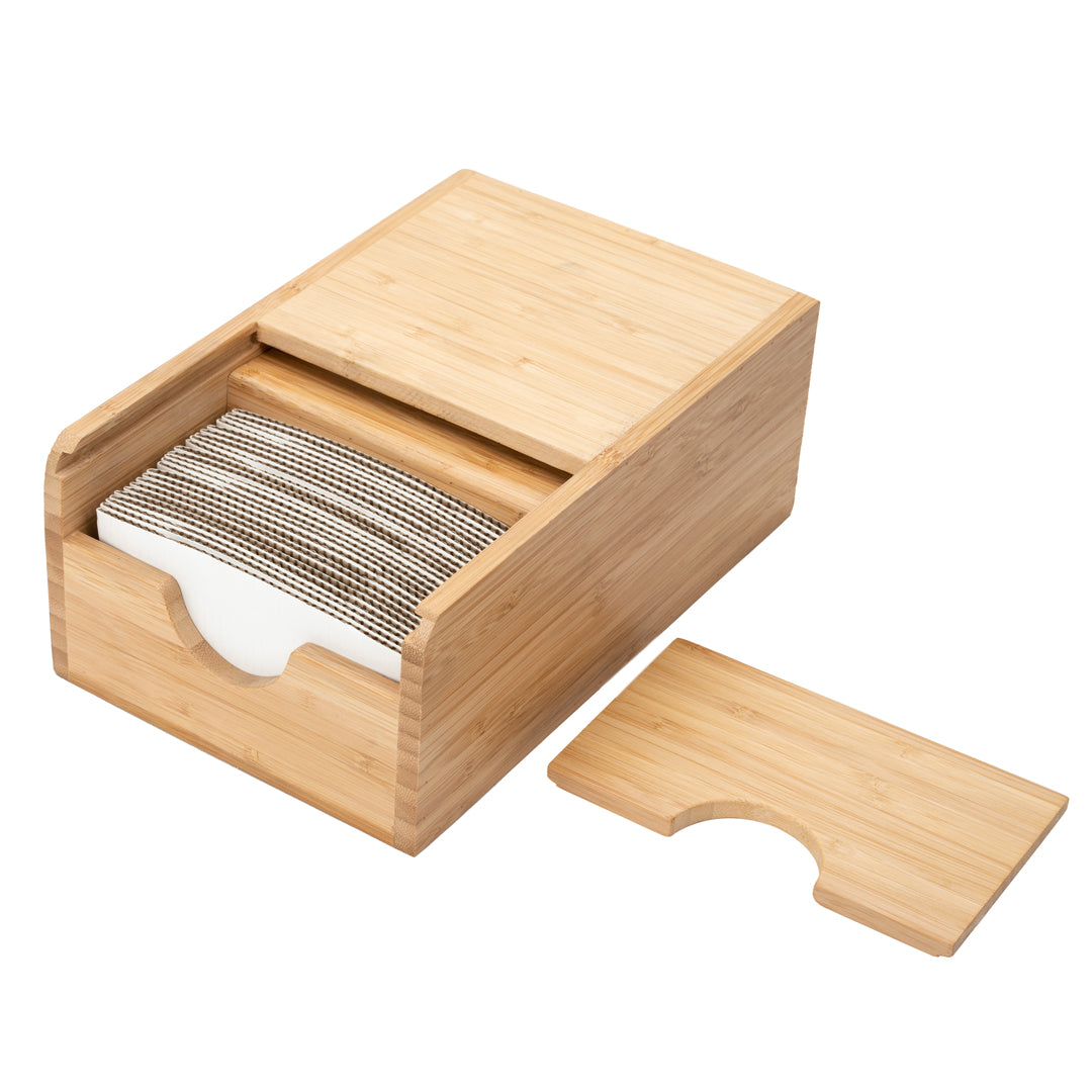 Restpresso Natural Bamboo Coffee Cup Sleeve Holder - 9 1/2'' x 6'' x 3.75'' - 1 count box