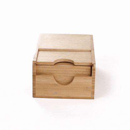 Restpresso Natural Bamboo Coffee Cup Sleeve Holder - 9 1/2'' x 6'' x 3.75'' - 1 count box