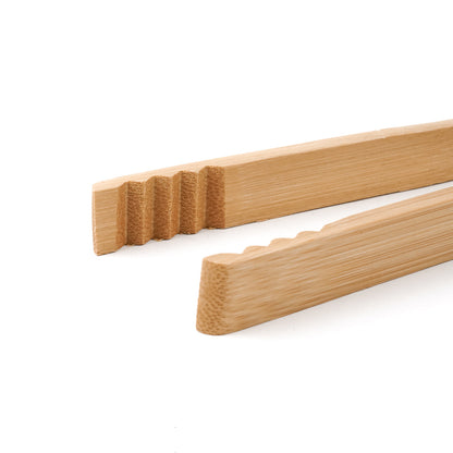 Bambuddha Natural Bamboo Ridged Tong - 7" - 100 count box