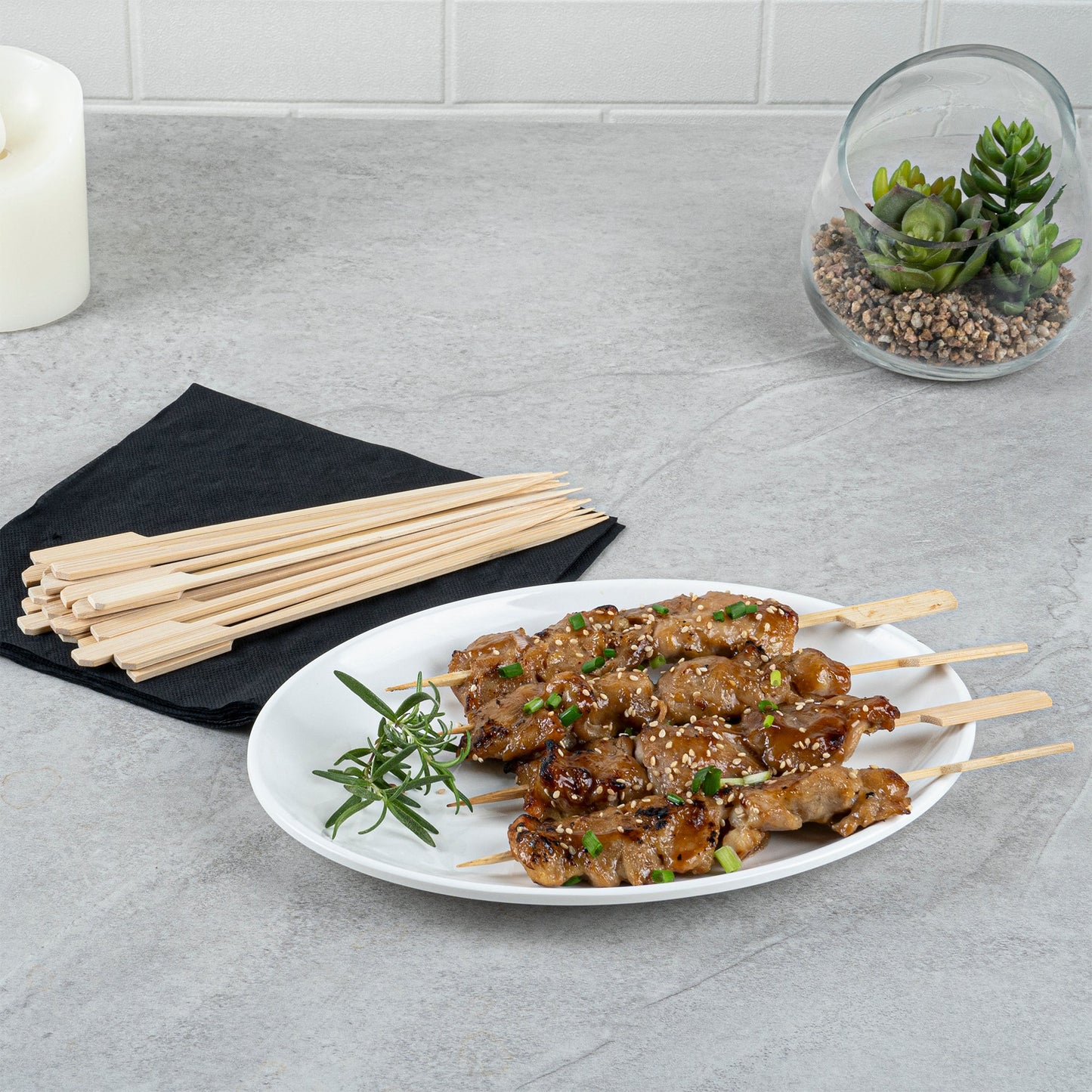 Pixy Natural Shaved Bamboo Paddle Skewer - 8 1/4" - 100 count box
